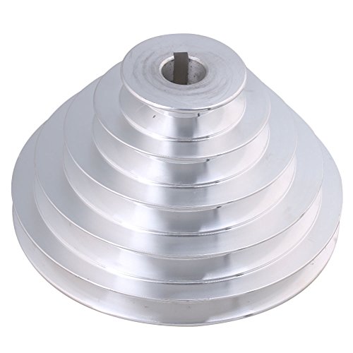 54 mm a 150 mm Diámetro Exterior 19 mm de diámetro Interior 12.7 mm Aluminio 5 Pasos Modular de cinturón de poleas para A Tipo Correa Dentada de Correa en V
