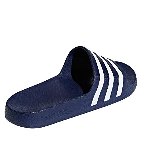 adidas Adilette Aqua Slides, Unisex Adulto, Dark Blue/FTWR White/Dark Blue, 44.5 EU