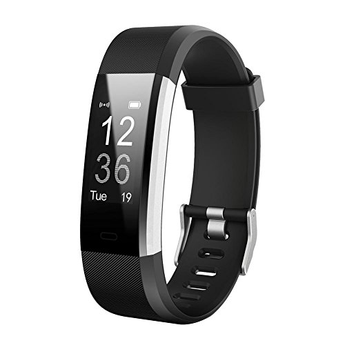 AGZHU Correas de repuesto, correas ajustables, coloridas correas de repuesto para reloj inteligente ID115Plus HR, Negro, Taille unique