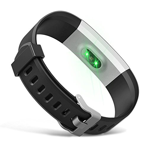 AGZHU Correas de repuesto, correas ajustables, coloridas correas de repuesto para reloj inteligente ID115Plus HR, Negro, Taille unique