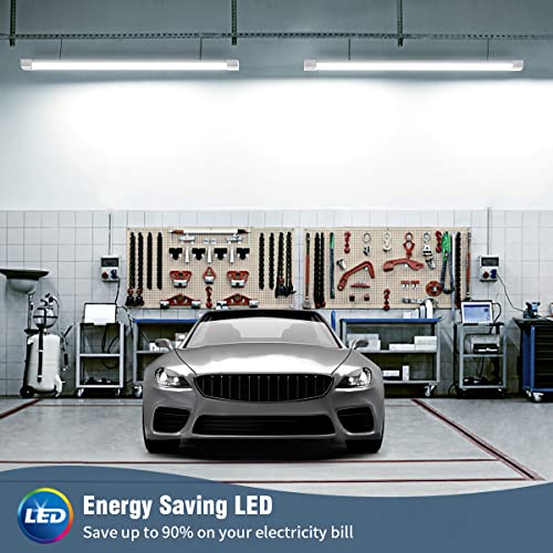 Airand Barra Led 150cm x2 Tubo Led Fluorescente 45W 4500LM Regleta Led Lamparas de Techo Impermeable IP66 Plafon Led para Garaje Cocina Baño Oficina Interior Exterior Iluminacion Blanco Neutro 4000K