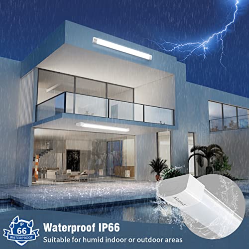 Airand Barra Led 150cm x2 Tubo Led Fluorescente 45W 4500LM Regleta Led Lamparas de Techo Impermeable IP66 Plafon Led para Garaje Cocina Baño Oficina Interior Exterior Iluminacion Blanco Neutro 4000K