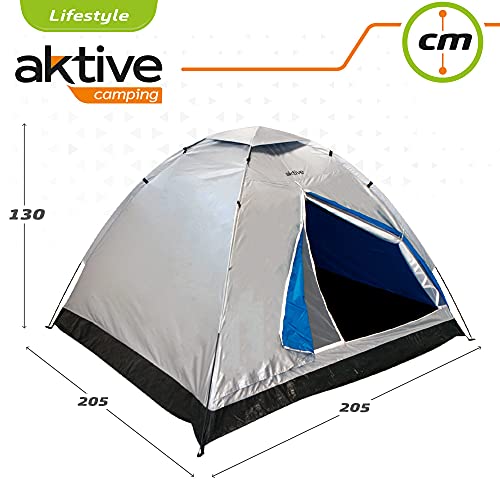 Aktive 52687 - Tienda campaña 4 personas 205x205x130 cm