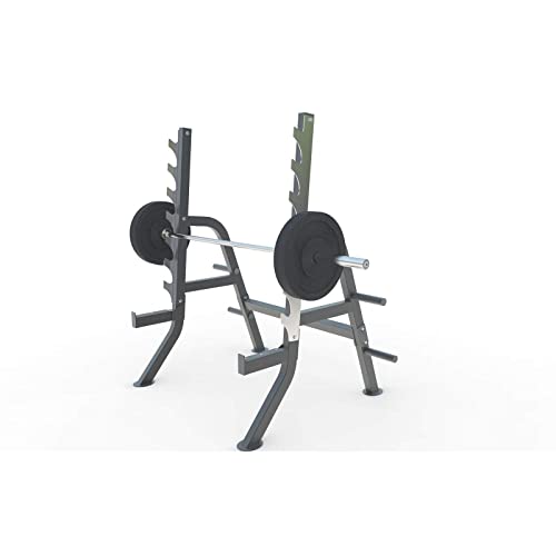 AMAYA SPORT Smith Machine Media, Power Cage para Ejercicios de Press Banca, Levantamiento de Pesas o Sentadillas, Jaula de Musculación de Acero Compacta, Robusta y Segura