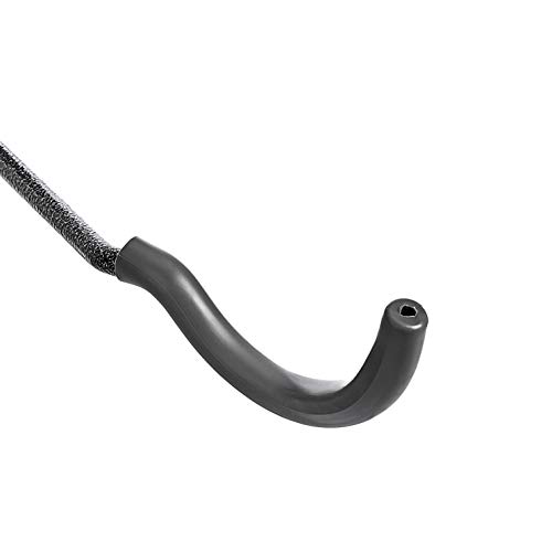 Amazon Basics Acero aleado Soporte horizontal de pared para bicicleta, instalación sencilla, 5,1 x 20,3 x 38,1 cm, Gris Martelé