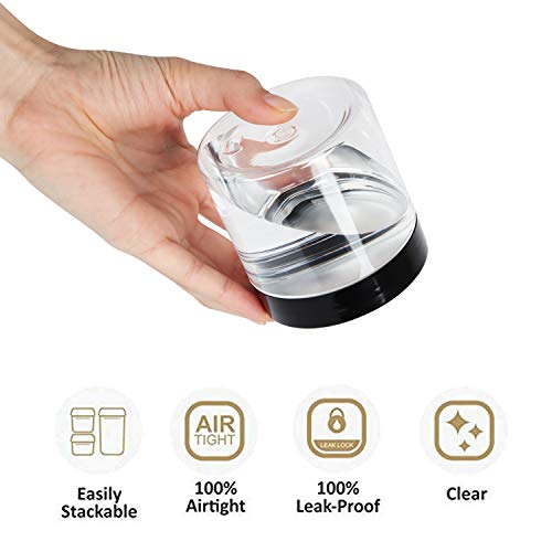 Aoligei Transparente Botes Cocina, Tanque de Almacenamiento de Plástico con Etiquetas y Marcadore, Juego de Recipientes Herméticos sin BPA, Set de Almacenamiento de Alimentos(8pcs)