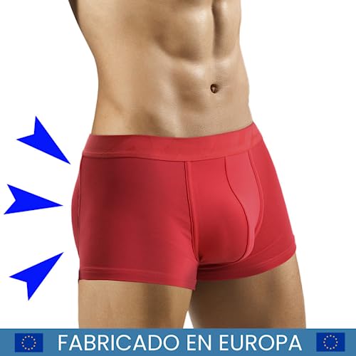 ARIUS Calzoncillo Boxer con Relleno Trasero para Aumentar el Volumen y tamaño de glúteos y Levantar - Push up y Relleno de Nalgas - Men’s Padded Buttocks - Men's Shapewear (S)