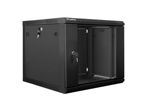 Armario Rack LANBERG 9U 600X600X501 Auto ENSAMBLADO 19" hasta 60 KG Negro