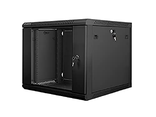 Armario Rack LANBERG 9U 600X600X501 Auto ENSAMBLADO 19" hasta 60 KG Negro