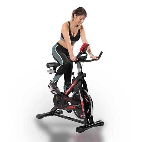 ATAA Power 100 Bicicleta de ciclo indoor - Negro - bicicleta estática para realizar ejercicio en casa semi-profesional