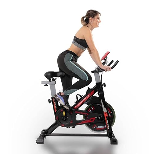 ATAA Power 100 Bicicleta de ciclo indoor - Negro - bicicleta estática para realizar ejercicio en casa semi-profesional