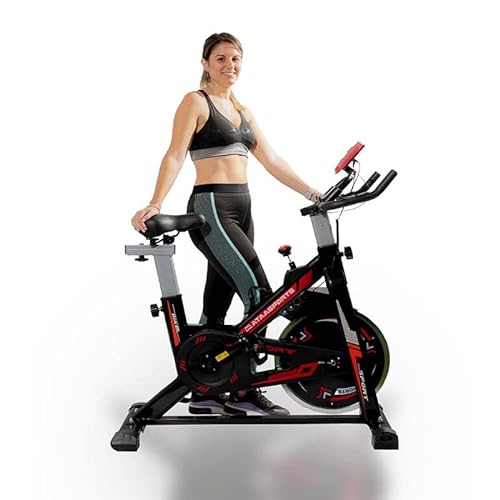 ATAA Power 100 Bicicleta de ciclo indoor - Negro - bicicleta estática para realizar ejercicio en casa semi-profesional