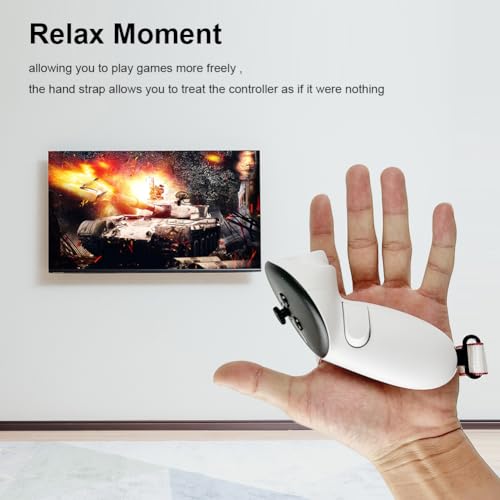 AZURAOKEY Compatible with Meta 3 Accessories Bundle Battery Cover Replacement Kit Adjustable Active Straps Metal Ring Buckle Lens Cloth Joystick Caps for Meta Quest 3 Controller
