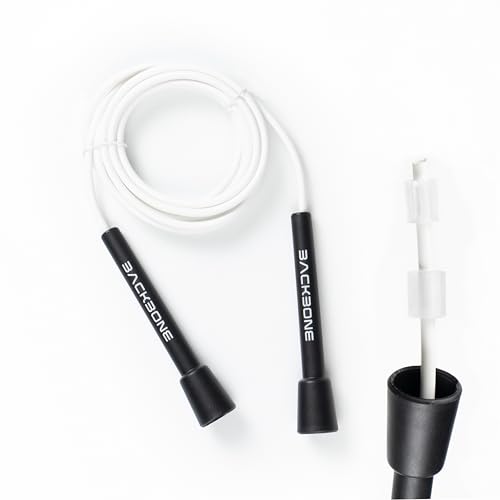 BACKBONE TRAINING Comba para saltar Fitness regulable cuerda PVC 5mm Boxeo Cardio Trucos Freestyle Fitness Workout