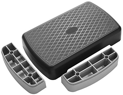 BalanceFrom Entrenador aeróbico ajustable con plataforma de escalón, gris