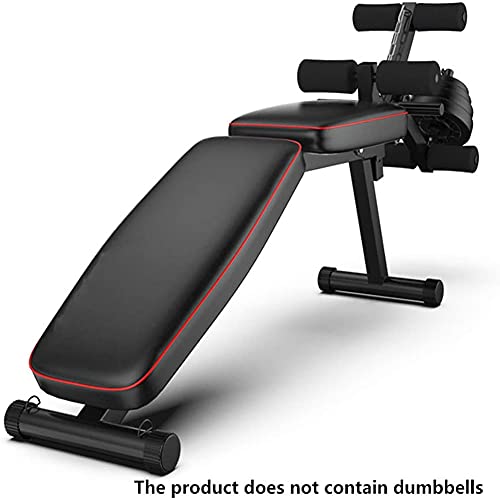 Banco de Pesas Ajustable para Fitness, Banco de Musculación Multifunción para Entrenamiento de Cuerpo Entero, Respaldo Abatible, Diseño Compacto, Antideslizante, Carga Máxima 200 Kg