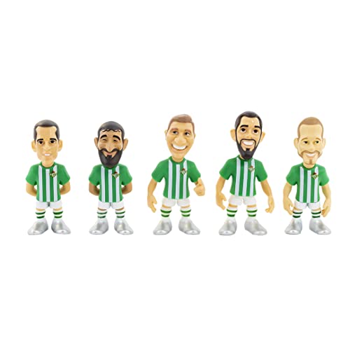 Bandai - Minix Pack 5 Figuras de Jugadores de Real Betis, 7 cm