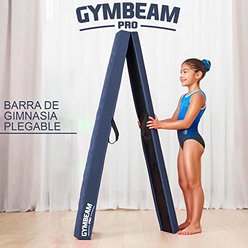 Barra de Gimnasia Plegable Azul para niños y Adultos | Fácilmente transportable | Rígida | Ligera | Recubrimiento de 3 Capas de Tacto Suave | con Bolsa de Transporte | Antideslizante | OriginalCup®
