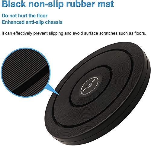 BEETWO Disco giratorio para ejercicios aeróbicos con plataforma de seguridad antideslizante, equipo de fitness para ejercicios de cintura y masaje de pies
