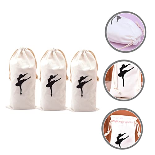 BESPORTBLE Bolsa para Zapatos De Baile Organizador De Inserción Bolsa De Regalo Organizador De Almacenamiento Accesorios para Niñas Pequeñas 3 Uds Bolsa para Zapatos Multiusos con