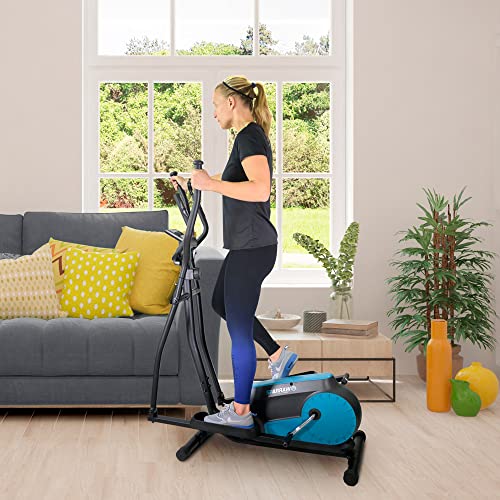 Bicicleta Elíptica Smart Bike 8 Niveles de Resistencia magnetica - Rueda inercia 3Kg, Pantalla