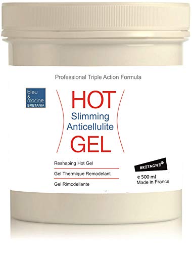 bleu & marine Bretania - Gel Anticelulítico y Reductor | Efecto Calor Drenante | Quema Grasa Abdominal | Tonifica Piel | con Algas, Café y Aceites Esenciales, Claro, 500 ml (Paquete de 1)