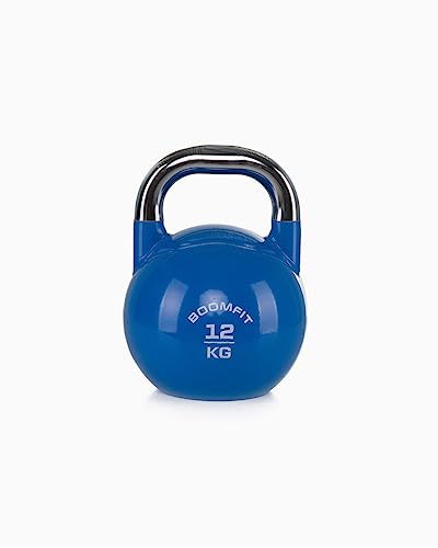 BOOMFIT Kettlebell de Competición 12Kg, Unisex-Adult, Blue, One Size