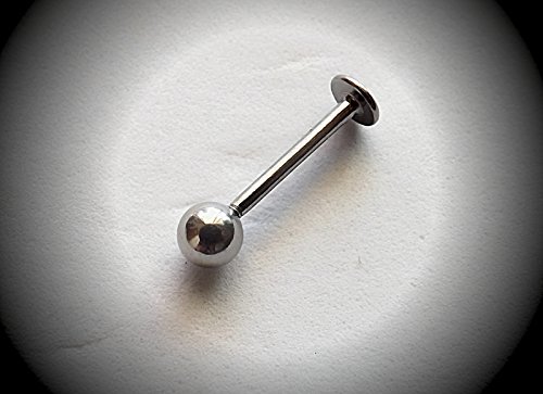 Briana Williams 10pcs 1.2mm 316L Acero Inoxidable Labret Labio Piercing Tragus Helix cartílago Pendiente Barbell Stud, 6-8 mm Longitud de la Barra