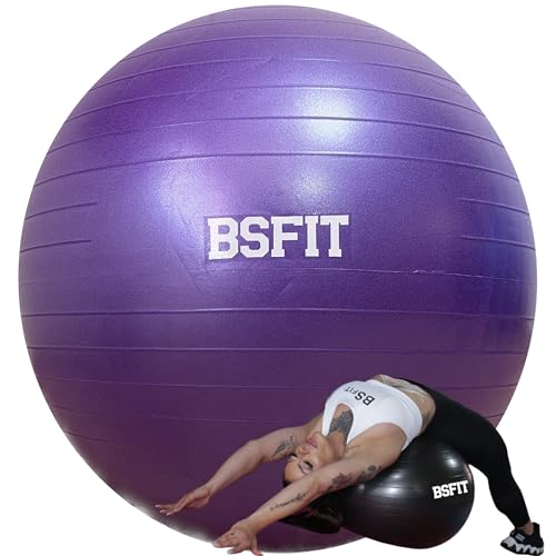 BSFIT, Pelota de Pilates, Pelota Embarazada de 65 cm, Pilates Accesorios, Fitness, Embarazo, Descubre una Variedad en Balon Yoga y Accesorios para tu Rutina de Ejercicio (Diametro 65cm)