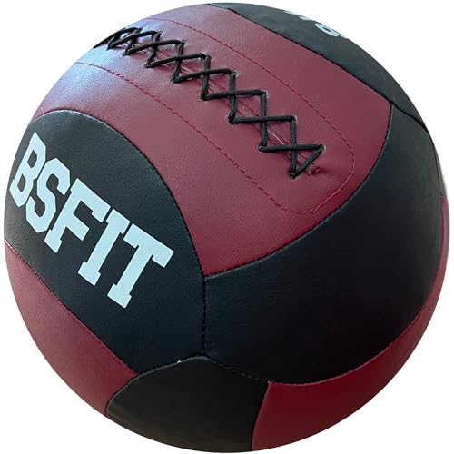 BSFIT Wall Ball 8 kg Pelota Ideal para Ejercicios de Functional Fitness, fortalecimiento y tonificación Muscular - Agarre Antideslizante Workout, Balon Medicinal