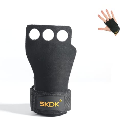 Calleras Unisex para CrossFit, Gimnasio, Cross Training. Material Antideslizante, Previene Ampollas y Desgarros. Agarre de Muñeca con Agujeros Para Mayor Protección, Resistencia y Control.