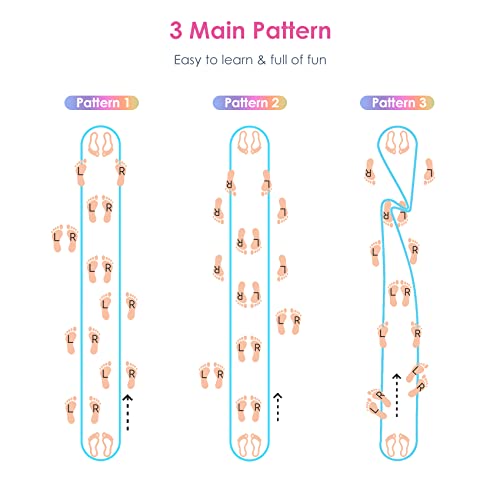 Cikyner Cuerda para Saltar China, 4m de Largo 1.5cm de Ancho Goma Elastica con Instrucciones Goma de Saltar para niños, Juegos para Interiores y Exteriores Ideal para Regalos para Niñas y Niños