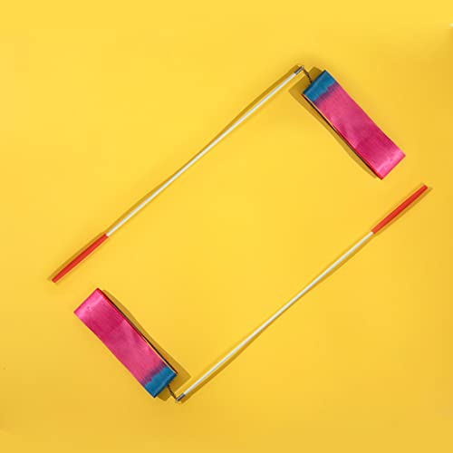 Cintas de gimnasia rítmica Premium para niños, Cinta de baile para bailarinas color arco iris, con instrucciones para divertidas actividades y entrenamiento, Óptimo regalo para niña