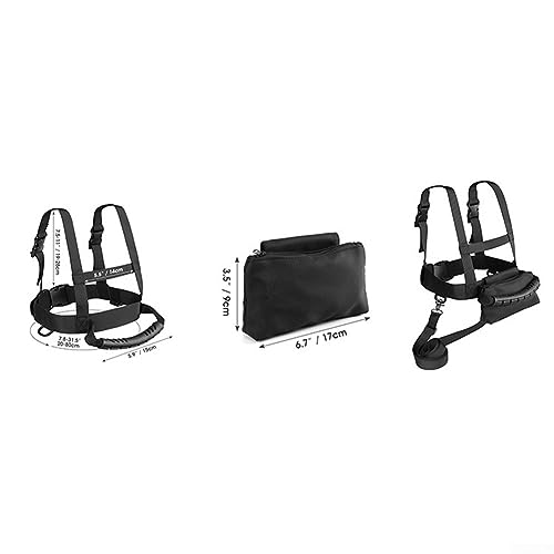 Cinturón de entrenamiento de esquí para niños con cuerda de tracción trasera y bolsa, correa de hombro de seguridad para esquí para niños, arnés de entrenamiento de esquí y snowboard, arnés de esquí