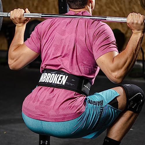 Cinturón Levantamiento de Peso, Halterofilia, Entrenamiento Funcional, Gym, Weightlifting BANBROKEN Unisex - Soporte Lumbar (L, Negro)