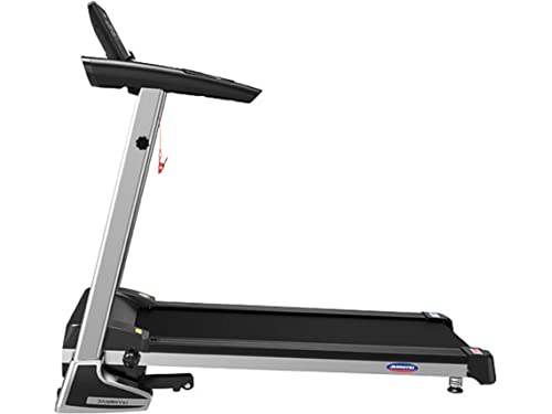 Clover Fitness T800 - Cinta de Correr Inteligente Plegable con Bluetooth, Velocidad Maxima 12,8 km/h, Motor silencioso de 2000 W, Superficie de Carrera 40x110cm, pulsómetro Incorporado