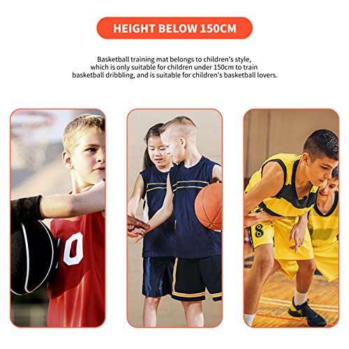 Colchoneta de Entrenamiento de Paso de Baloncesto, Entrenador de Regate de Baloncesto Silencioso Que Absorbe los Golpes Antideslizante, Equipo de Práctica de Baloncesto de 2 Mm