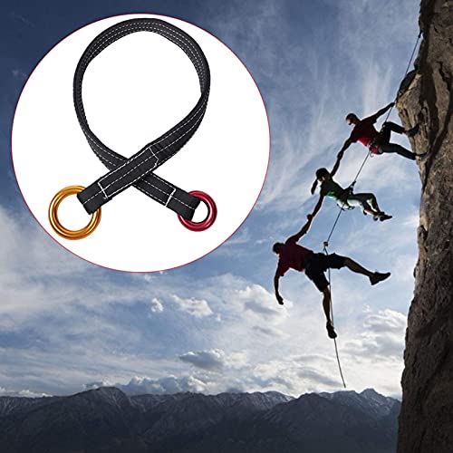 Cordón para Trepar árboles, Eslinga para Cinturón con Hebilla Cambium para Equipo de Escalada Ahorro de Fricción Recuperable del Arbolista del árbol del Ancla, 22Kn 120Cm/47,2 Pulgadas