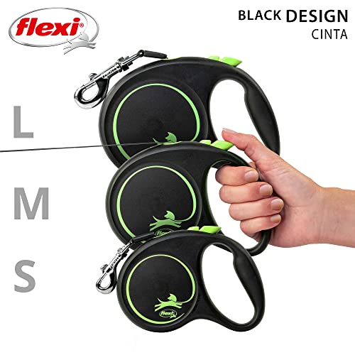 Correa Flexi Black Design S Cinta 5M Verde