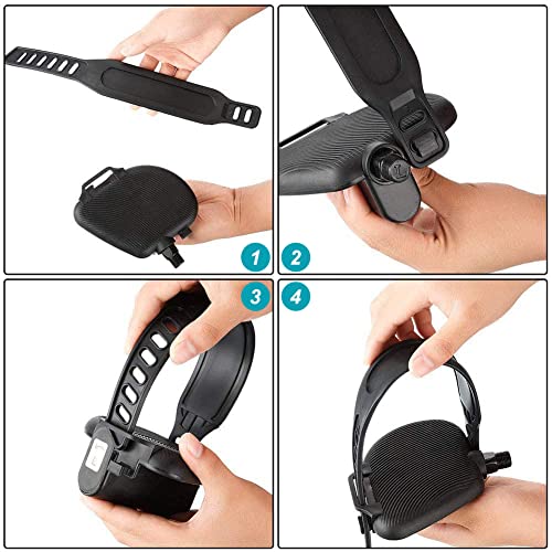 Correas de Pedales, Correas de Pedales para Bicicletas, Correas de Pedal para Bicicleta de Ejercicio, Bicicleta Estática Correas del Pedal, Fácil de Ajustar Correa del Pedal