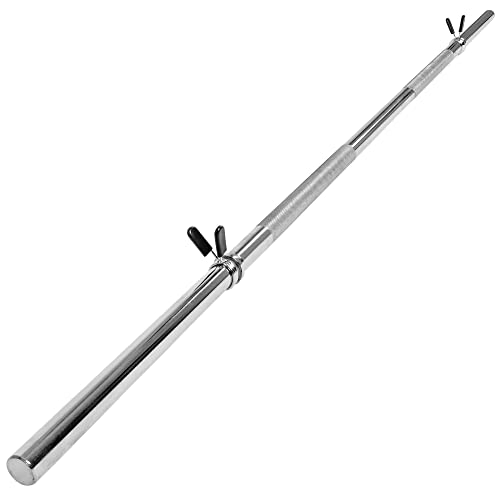 C.P. Sports, barra de pesas larga de 30 mm160-200 cm Barra de pesas larga con cierre, cromado y moleteada., 180cm - GLATT mit Verschluss