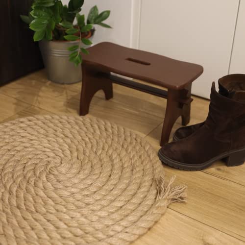 Creative DECO 5m Cuerda de Yute | 30mm de Grosor | Cuerda Fuerte Y Duradera | Trenzada | Color Marrón Natural Jardinería, Decoración De Interiores, Proyectos De Bricolaje Y Artesanía