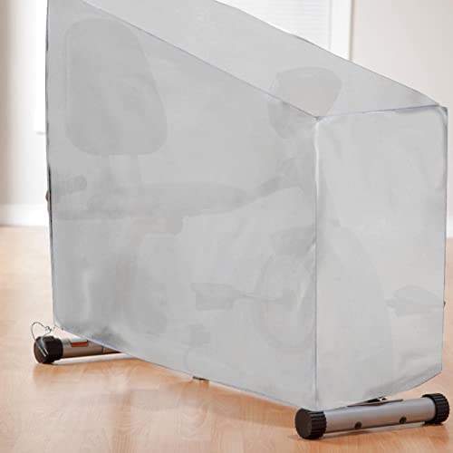 Cubierta de bicicleta estática - Funda protectora para bicicleta estática vertical en interiores y exteriores - Cubiertas protectoras para bicicletas estacionarias para bicicletas estáticas de 65