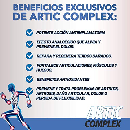 Cúrcuma Con Glucosamina, Condroitina y Colágeno, elimina el Dolor En Músculos, Articulaciones y Huesos, Potente Antiinflamatorio Con Acción Analgésica, Repara las Articulaciones, 90 Cápsulas