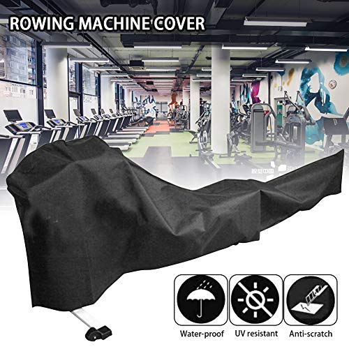 DASNTERED Rowing Nachine Cover - Cubierta duradera para máquina de remo antiarañazos, resistente al agua, a prueba de polvo, protección UV
