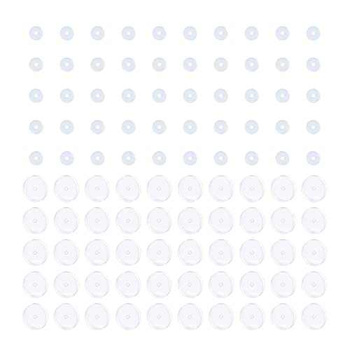 Decentraland 6 piezas de discos de perforación transparentes para piercing de barriga, aretes de silicona a presión para queloides, almohadillas curativas para ombligo, kit de piercing de ombligo,