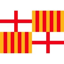 Durabol Grand Bandera de Ciudad de Barcelona 150 * 90 cm Satén