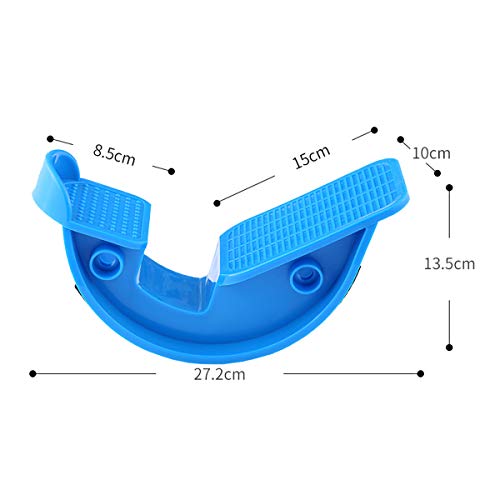 DUTTY Estirador de pie de balancín de Tobillo para tendinitis de Aquiles, Estiramiento Muscular, estirador de pies, Yoga, Fitness, Deporte, Pedal de Masaje (Blue)