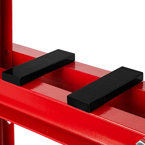 EBERTH 6T Prensa hidráulica de taller (2 Placas Arbor, Altura de trabajo 300 mm 4 vías ajustables, Anchura de trabajo 330 mm)