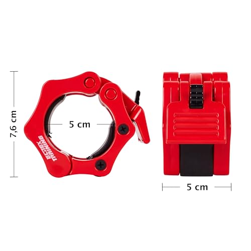ELITEX TRAINING Abrazadera Barra Olímpica (Rojo)